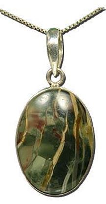 Oregon Morrisonite Jasper Silver Pendant