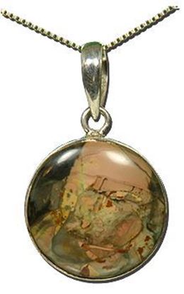 Oregon Morrisonite Jasper Silver Pendant