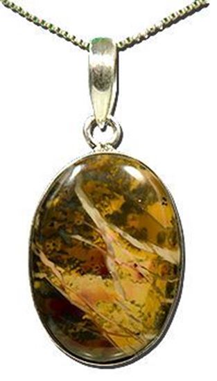 Oregon Morrisonite Jasper Silver Pendant