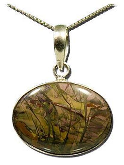 Oregon Morrisonite Jasper Silver Pendant