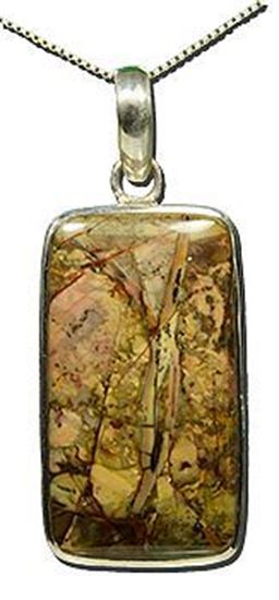 Oregon Morrisonite Jasper Silver Pendant