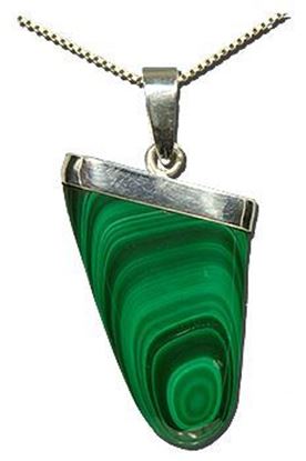 Malachite Silver Pendant