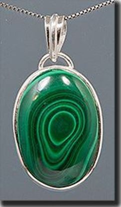 Malachite Silver Pendant