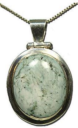 Chrysocolla Silver Pendant