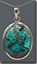 Chrysocolla Silver Pendant