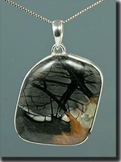 Utah Picasso Marble silver pendant