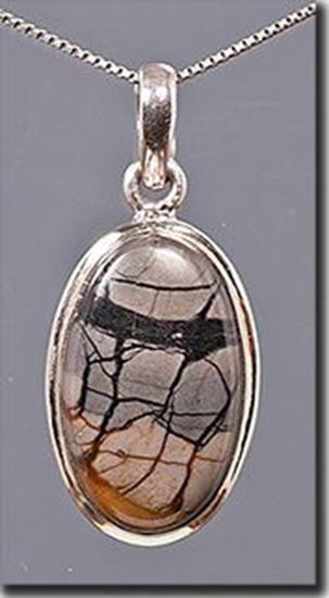 Utah Picasso Marble silver pendant