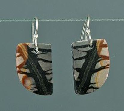 Utah Picasso Marble silver Earrings