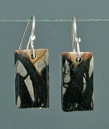 Utah Picasso Marble silver Earrings