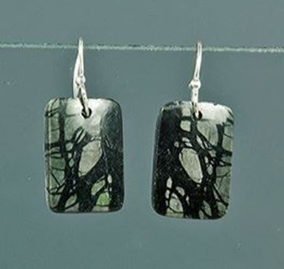 Utah Picasso Marble silver Earrings