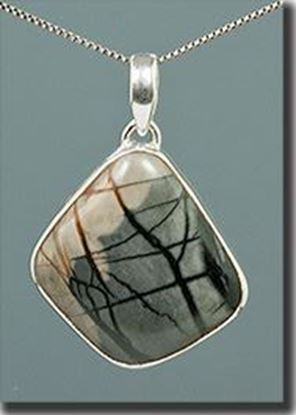 Utah Picasso Marble silver pendant