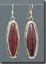 Bloodstone Silver Earrings