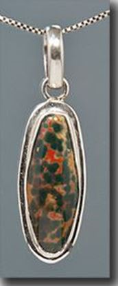 Bloodstone Silver Pendant