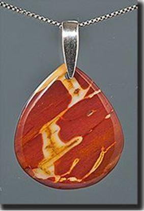 Australian Mookaite Jasper Silver Pendant