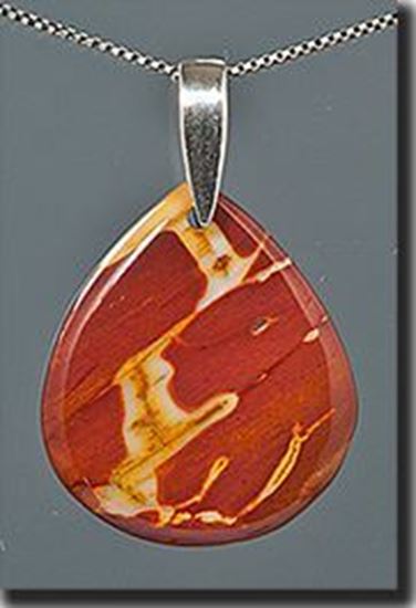 Australian Mookaite Jasper Silver Pendant