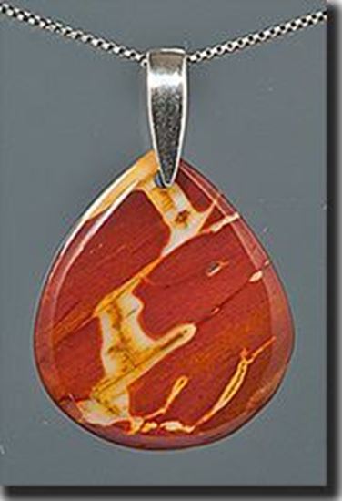 Australian Mookaite Jasper Silver Pendant