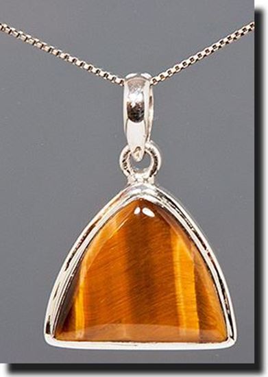 Tiger Eye Silver Pendant