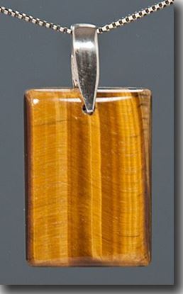 Tiger Eye Silver Pendant