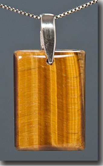 Tiger Eye Silver Pendant