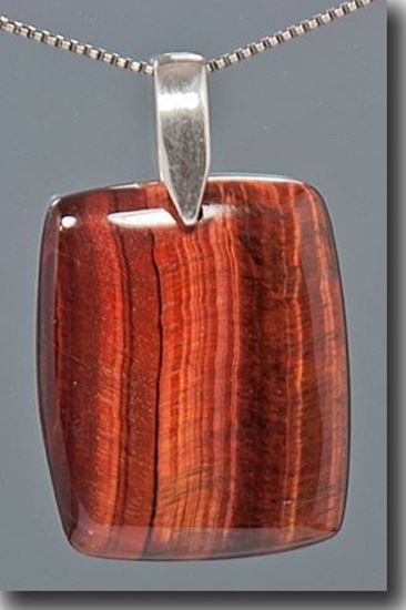 Red Tiger Eye Silver Pendant