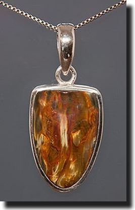 Pietersite Silver Pendant