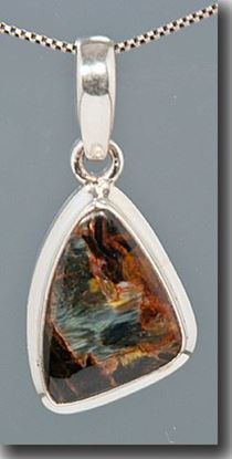 Pietersite Silver Pendant