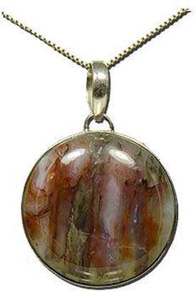 Horse Canyon Moss Agate Silver Pendant