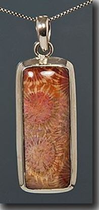 Indonesian Fossil Coral Silver Pendant