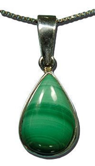 Malachite Silver Pendant