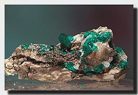 Dioptase crystals from Kazakhstan