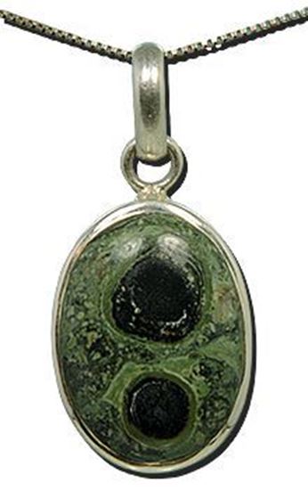 African Kambaba Jasper sterling pendant