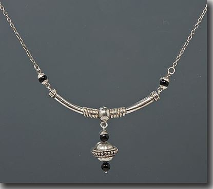 Black Onyx Sterling Necklace