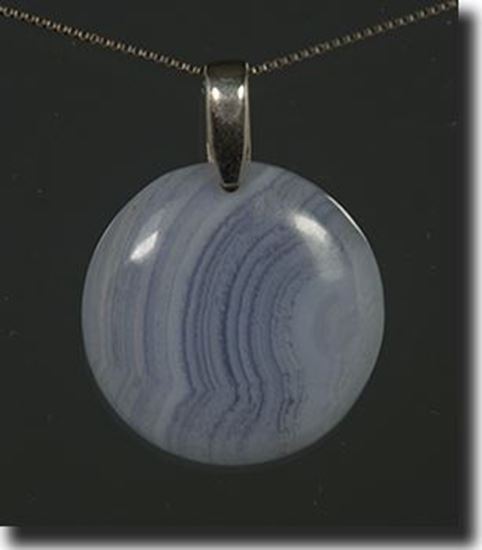 African Blue Lace Agate Pendant