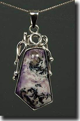 Tiffany Stone Silver Pendant