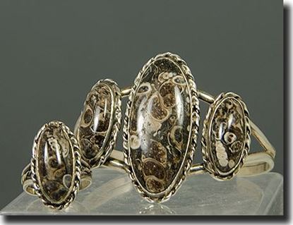 Turitella Agate Bracelet & Ring