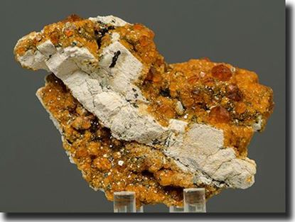 Spessartite Garnet on Feldspar from China