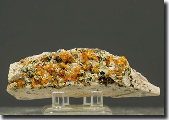 Spessartite Garnet on Feldspar from China