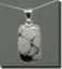 Silver Snowflake Obsidian Pendant