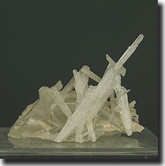 Scolecite on Calcite