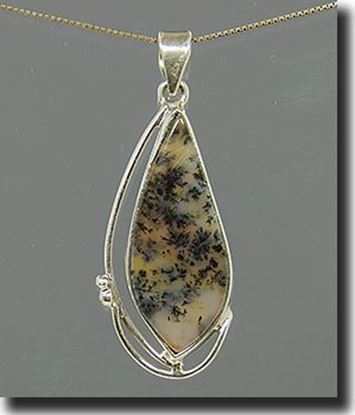 Montana Moss Agate Silver Pendant