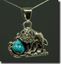 Navajo Turquoise Wolf pendant