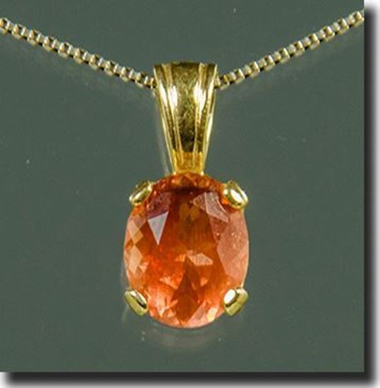 Oval Oregon Sunstone pendant