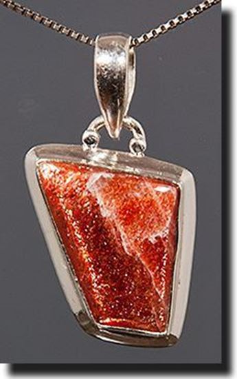 Sunstone Silver Pendant