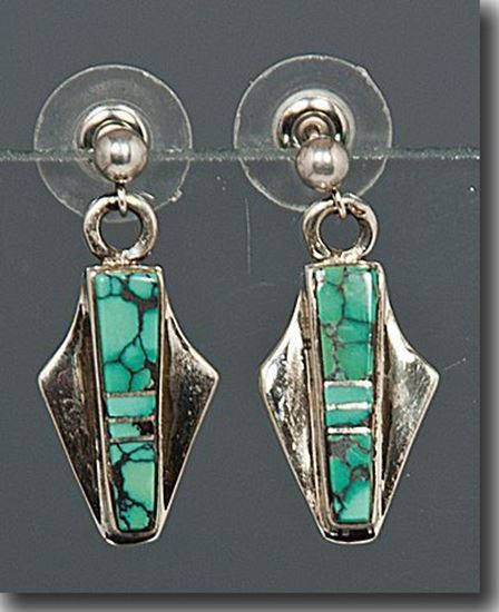 Nevada Blue Turquoise  earrings