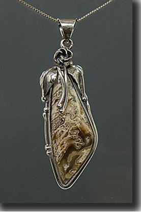 Thunderegg Silver Pendant