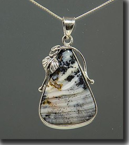 Denio Dendritic Agate Silver Pendant