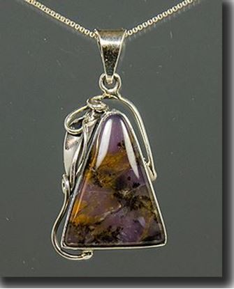 	Amethyst Sage Dendritic Agate Silver Pendant